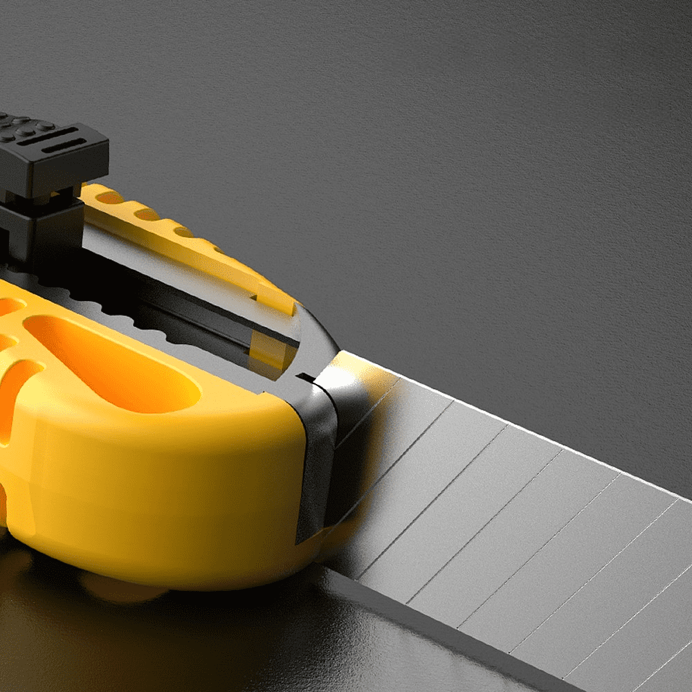 Нож универсальный "Deli DL003B", 18 мм, усиленный, 24 штуки в упаковке - 3