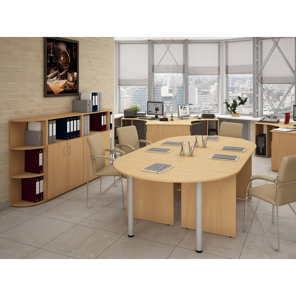 Коллекция Столица шкаф для документов С-215.522.S3-2, 800х355х1880 мм, дуб сонома - 10