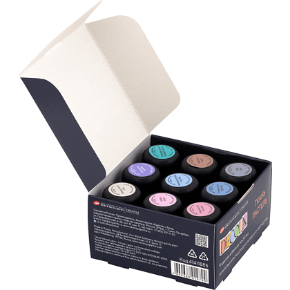 Краска акриловая по ткани "Декола пастель", набор 9 цветов, 20 мл, банки - 4