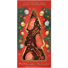 Шоколад темный "Клубника, пекан, малина"