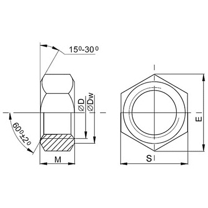 Гайка шестигранная М8, DIN 934/ГОСТ 5927-70, цинк, 5 кг. - 2