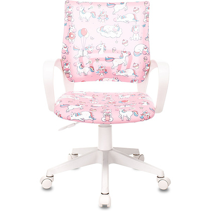 Кресло детское Бюрократ BUROKIDS 1W, ткань, пластик, розовый - 2