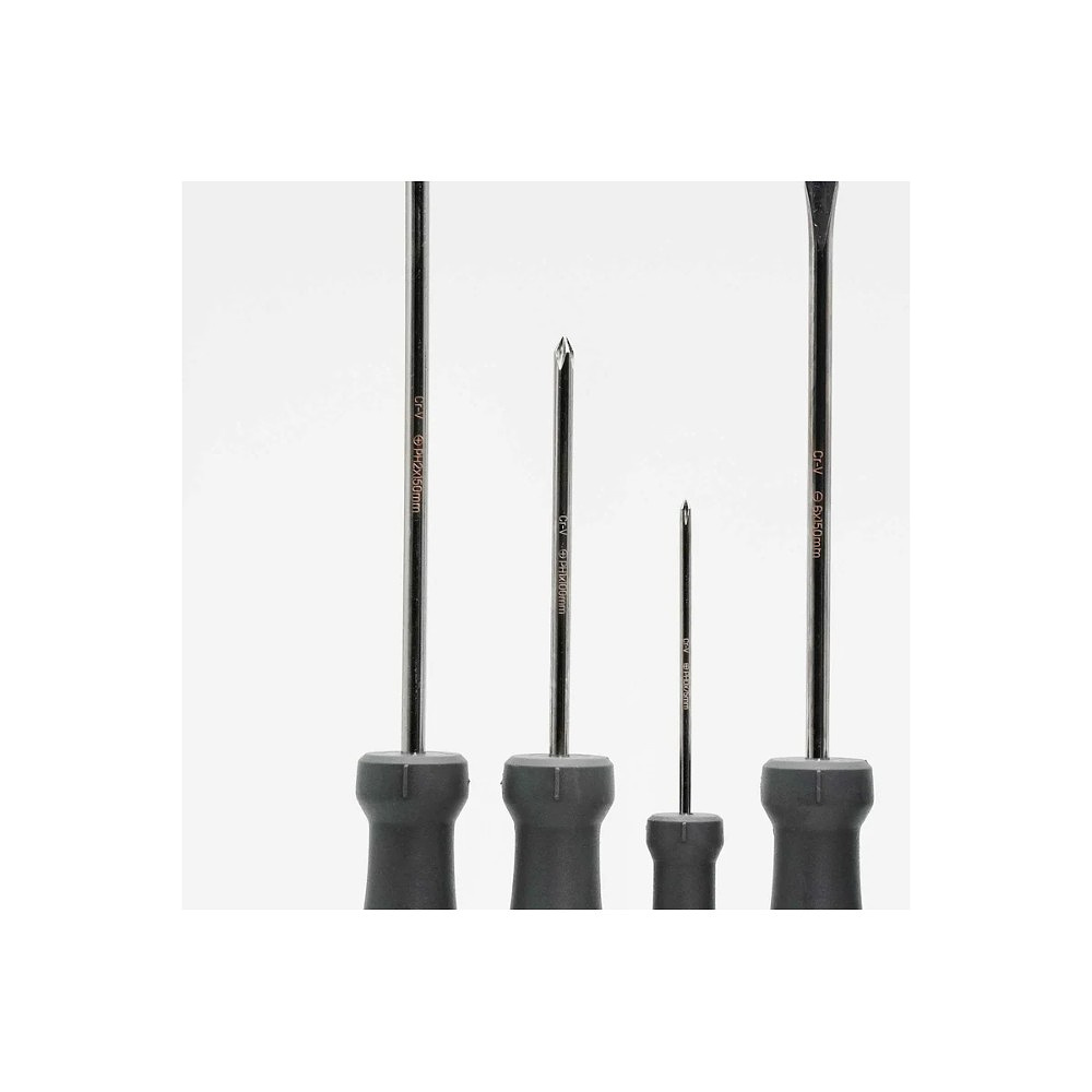 Набор отверток Deli HS EHT1006, 6 шт, Soft Touch, черный - 3