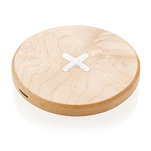 Зарядное устройство (индуктивное) "Wood" беспроводное, коричневый