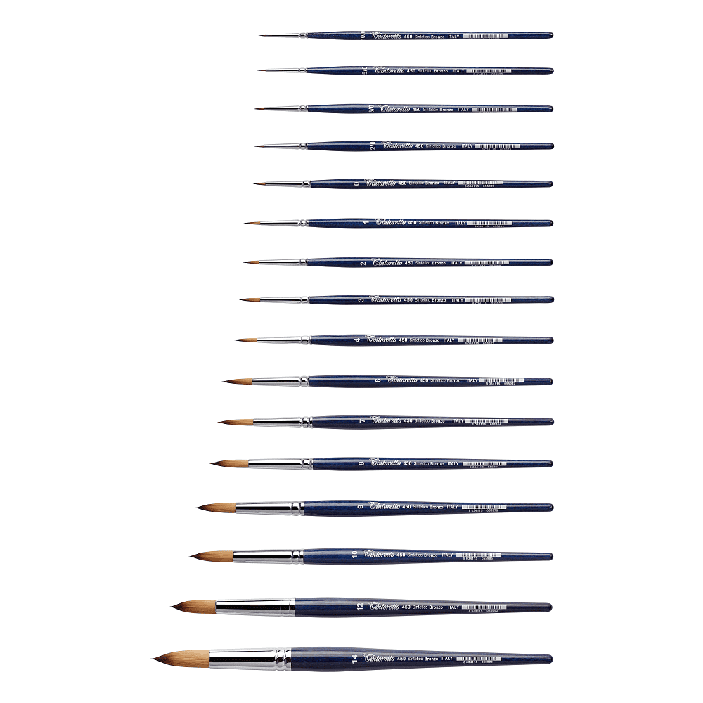 Кисть для рисования "Tintoretto Bronze", синтетика, круглая, №5