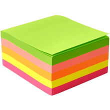 Бумага для заметок на клейкой основе "Yesli:", 75x75 мм