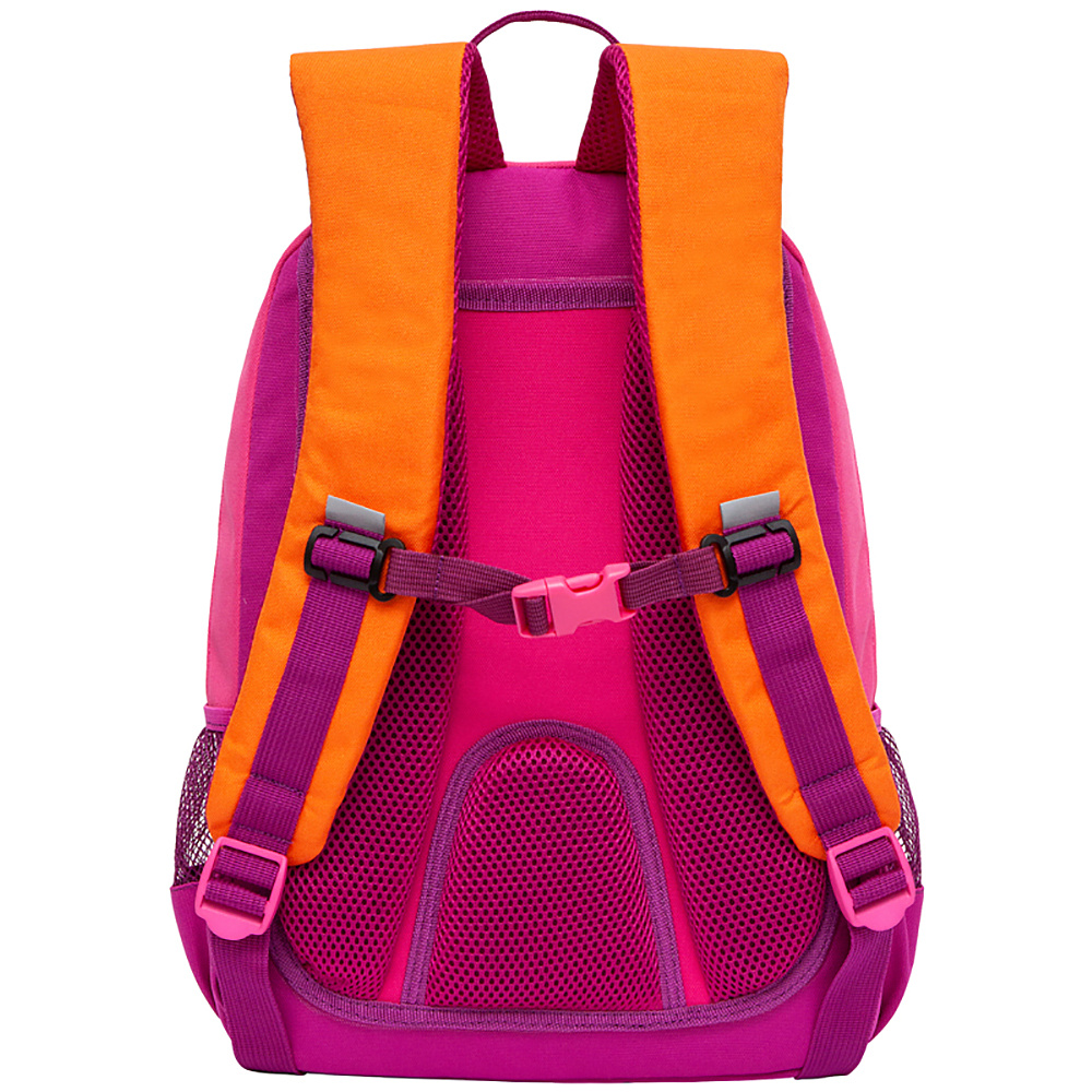 Рюкзак школьный "Grizzly", розовый, оранжевый - 4