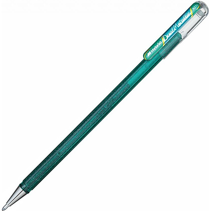 Ручка гелевая "Dual Metallic", 1.0 мм, голубой, стерж. голубой - 3