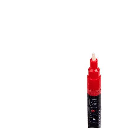 Маркер акриловый "Darwi.Marbel" 480, маковый красный - 3