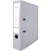 Папка-регистратор "Yesli:", А4, 75 мм, ПВХ, серый