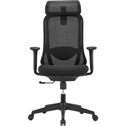 Кресло для руководителя SitZone U-090A, сетка, ткань, пластик, черный - 2