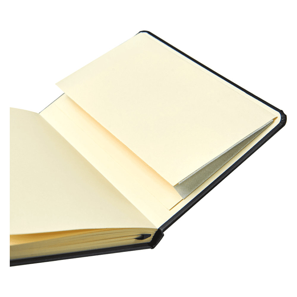 Блокнот "A5-001", А6, 80 листов, на резинке, черный - 4