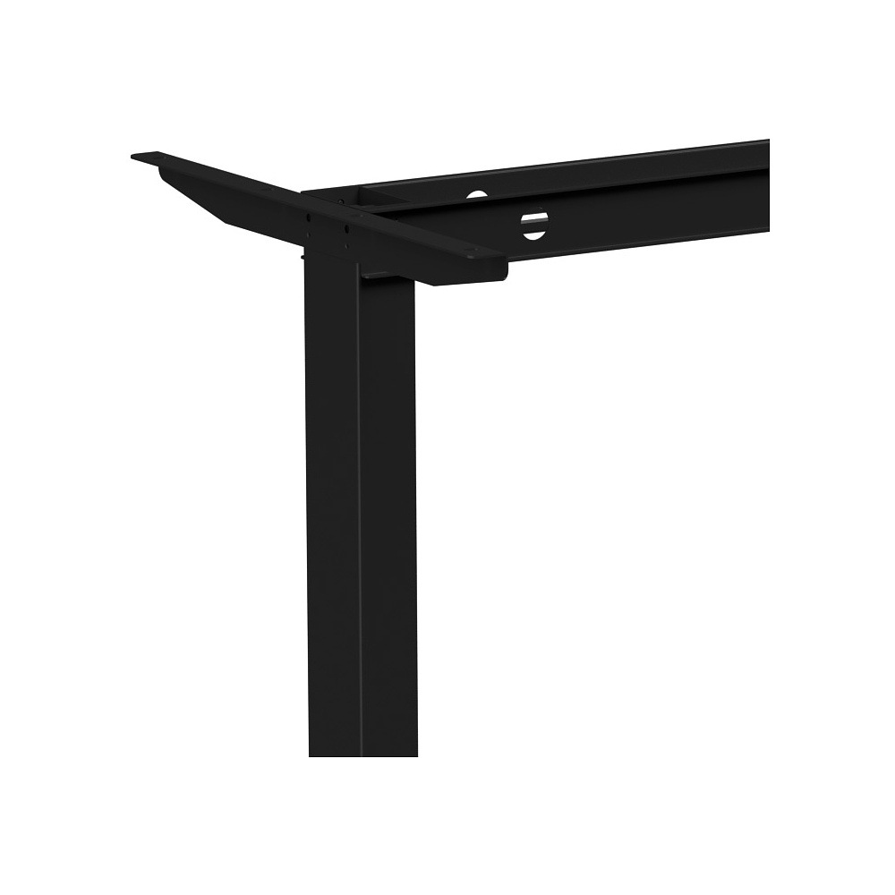 Стол с электроприводом WellDesk Basic 1300x675х18 черный/дуб термо черно-коричневый (9191456+9178193) - 4