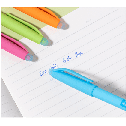 Ручка гелевая "Erasable", 0.5 мм, ассорти, стерж. синий - 3