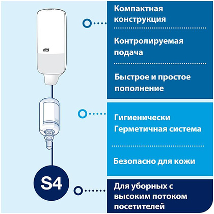 Диспенсер для косметической продукции Tork S4, черный (561508-39) - 7