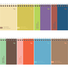 Блокнот "Моноколор", А7, 40 листов, клетка, ассорти