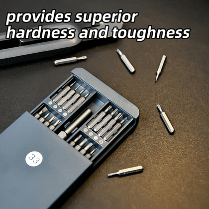 Отвертка ударная с набором бит Deli YS EDL241033, 33 штуки, металлический кейс - 3