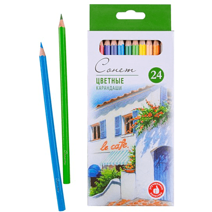 Набор цветных карандашей "Сонет", 24 цвета - 3