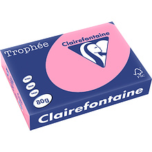 Бумага цветная "Trophée", А4, 500 листов, 80 г/м2, розовый