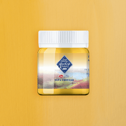 Краски гуашевые "Мастер-класс", 206 охра светлая, 40 мл, банка - 2