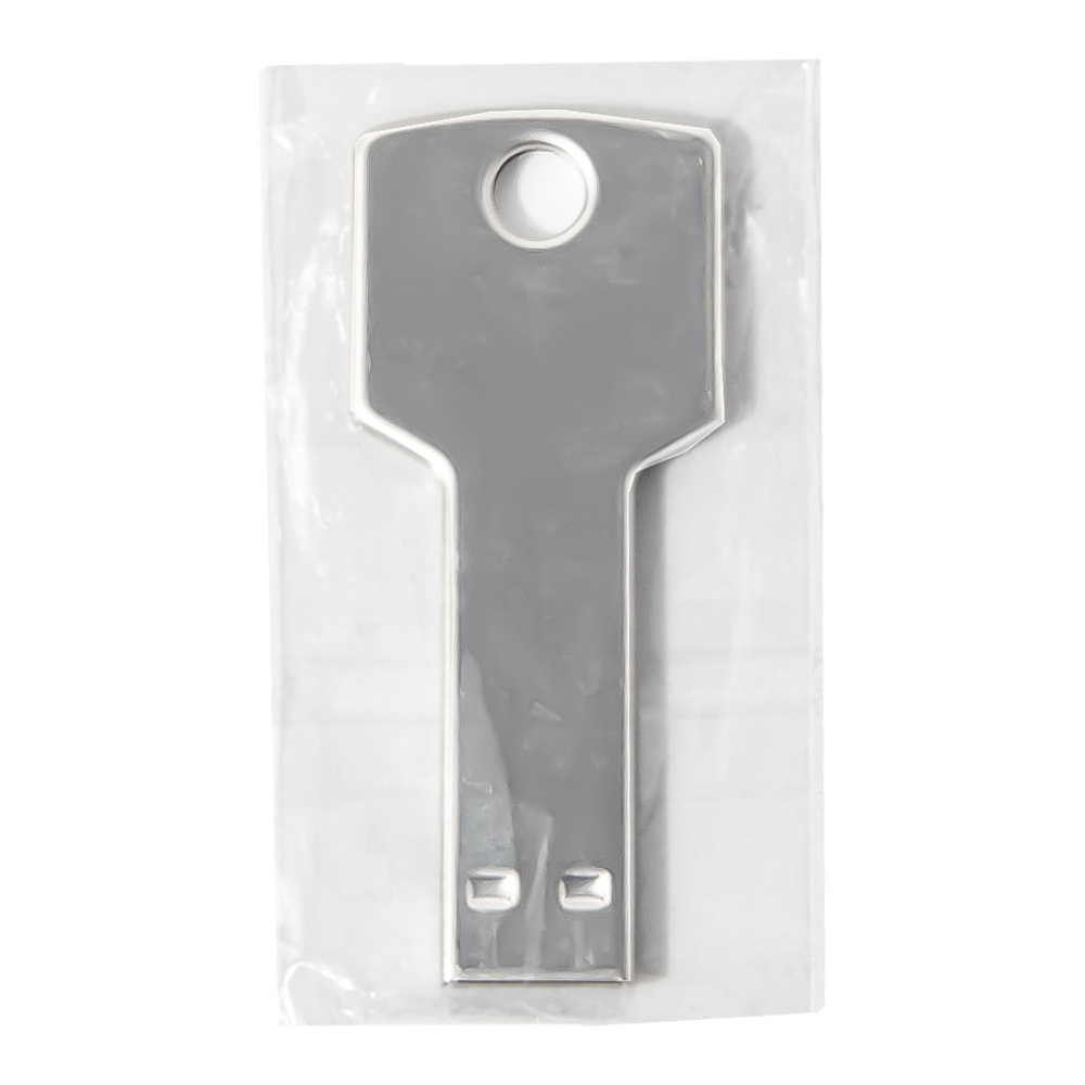 USB Flash накопитель 2.0 "Key", 8 Gb, металл, серебристый - 3