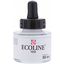 Жидкая акварель "ECOLINE", 100 белый, 30 мл