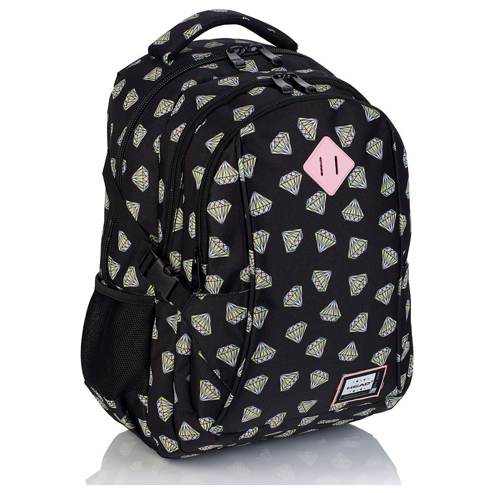 Рюкзак молодежный "Head Dimond", черный, розовый