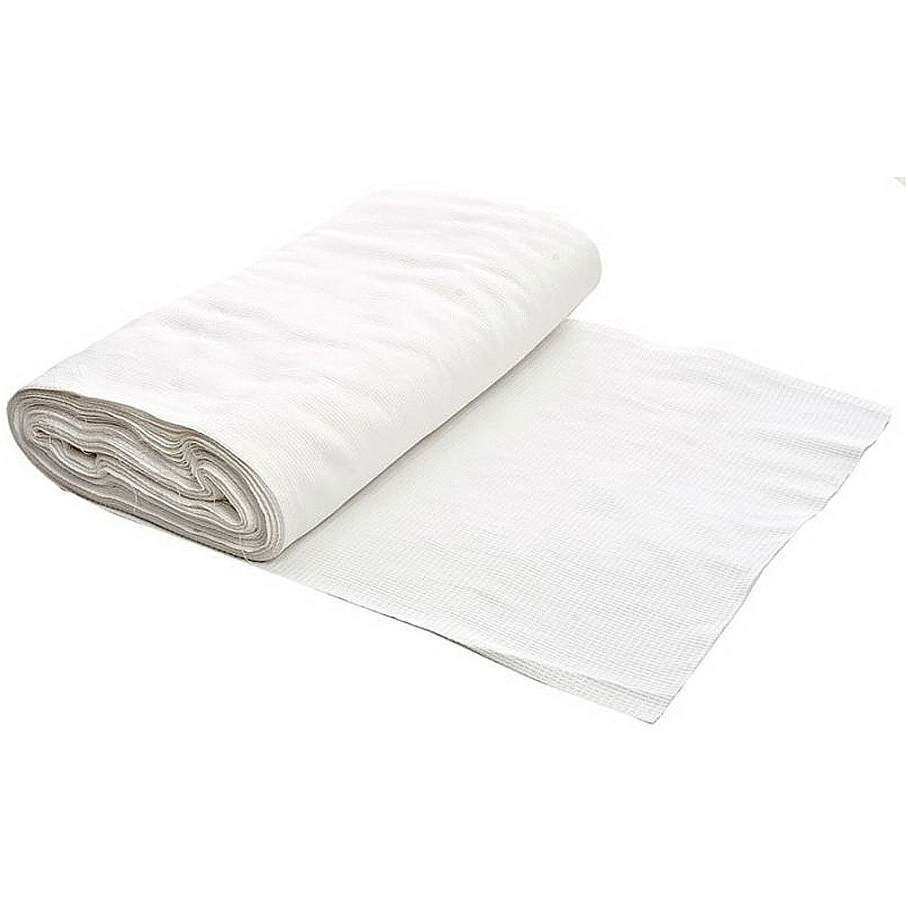 Полотно вафельное отбеленное, 45см, плотность 200г/м2, 5м.пог./рул.