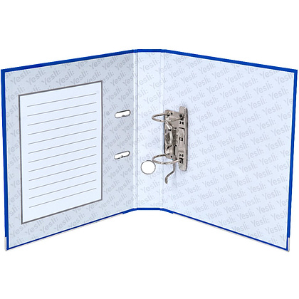 Папка-регистратор "Yesli:", А4, 50 мм, ПВХ Эко, синий - 6