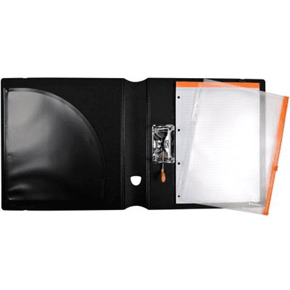 Папка регистратор "Exactive", А4+, 60 мм, ПВХ, черный - 2