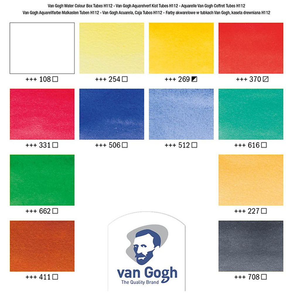 Набор красок акварельных "Van Gogh", 12 цветов - 2
