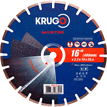 Круг алмазный по асфальту Krugo Master, 400х25.4 мм