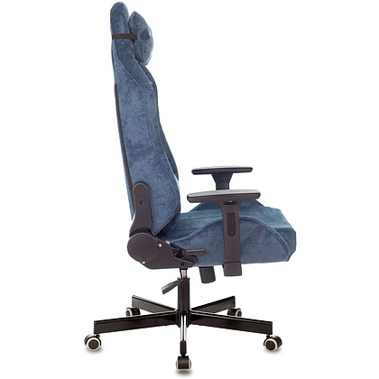 Кресло игровое Бюрократ "VIKING KNIGHT N1 Fabric", ткань, металл, синий - 2