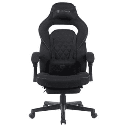 Кресло игровое BRAVE WS-5-1 Wong Black, ткань, черный - 4
