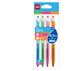 Набор ручек шариковых "Deli EQ02836-4BL", 0.7 мм, прозрачный, стерж. синий, 4 шт - 2