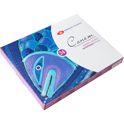 Краски акриловые "Сонет", 24 цвета, тубы - 2