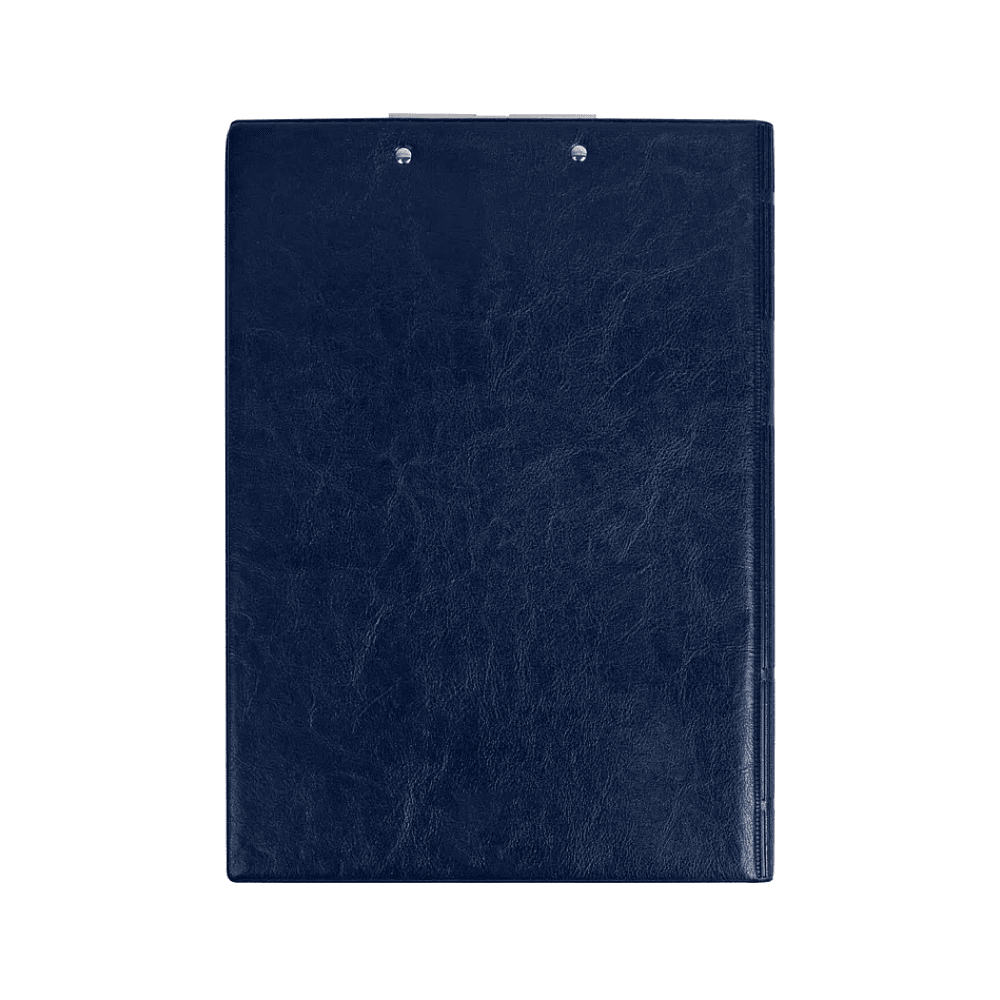 Планшет открывающийся с зажимом, A4, винил, синий - 2