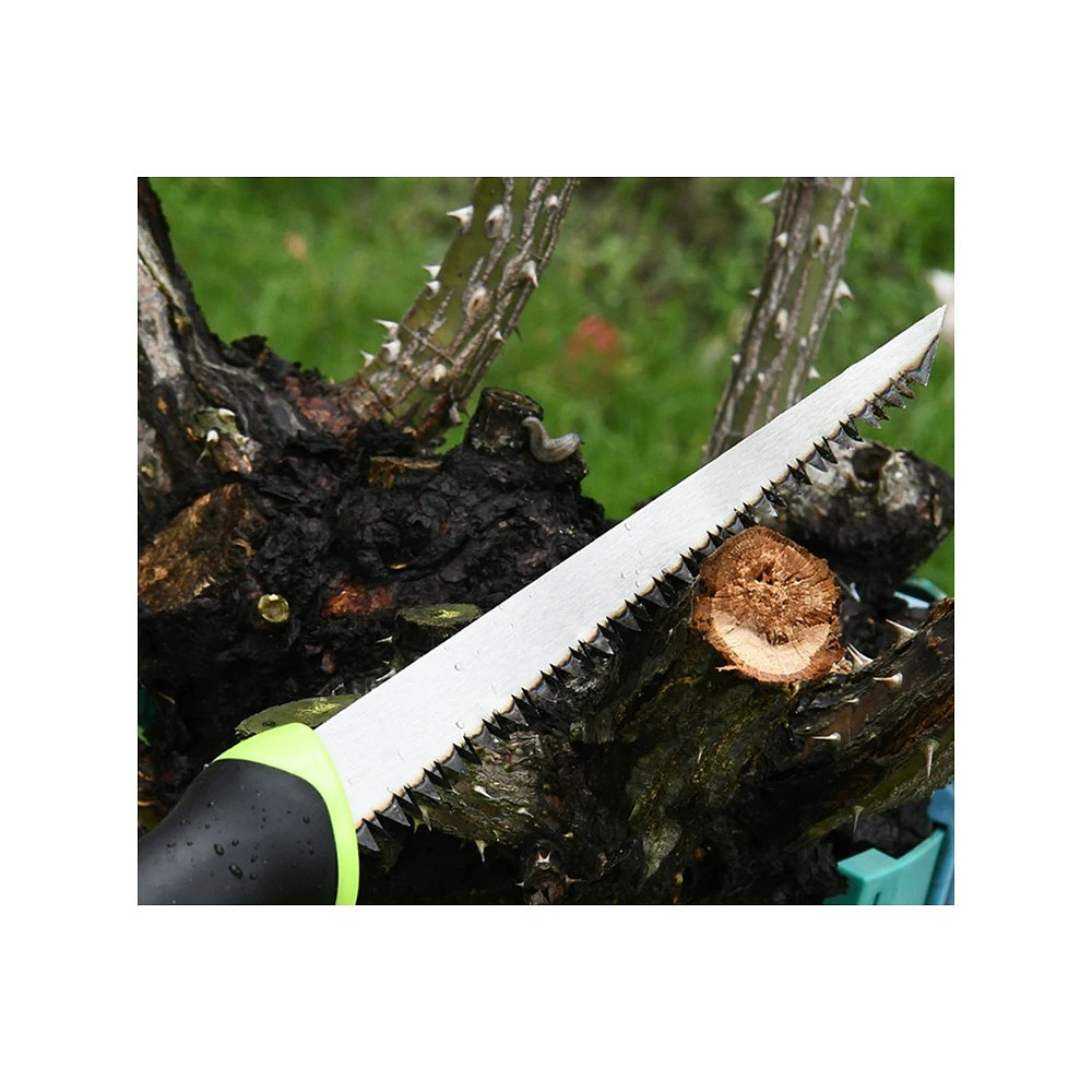 Пила-нож садовая Deli GS EDL580651, 170 мм, 8TPI, черный, зеленый - 11