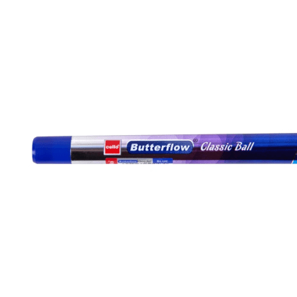 Ручка шариковая "Butterflow", 0.7 мм, синий, серебристый, стерж. синий - 7