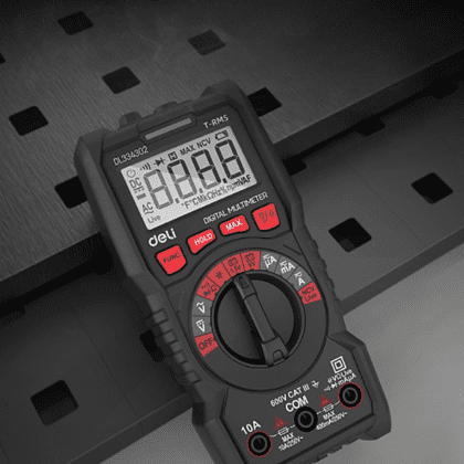 Мультиметр цифровой Deli RS EDL334302, 600В, универсальный - 5