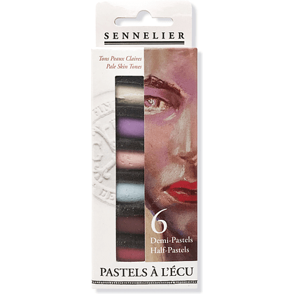 Пастель сухая "À l'écu Half Pastel. Телесные светлые", 6 цветов