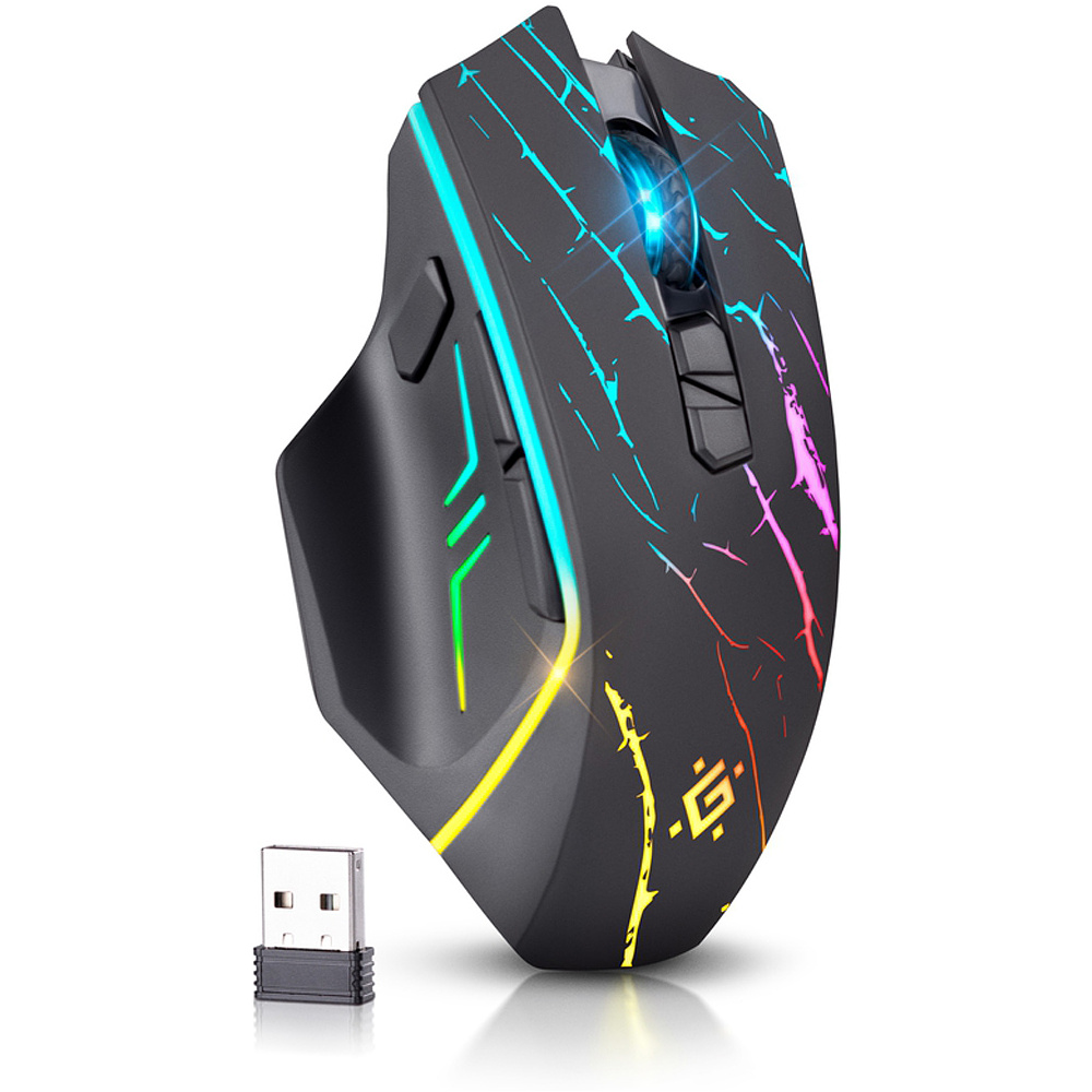 Мышь Defender "URAN GM-503", беспроводная, 1200-3200  dpi, 8 кнопок, черный - 5