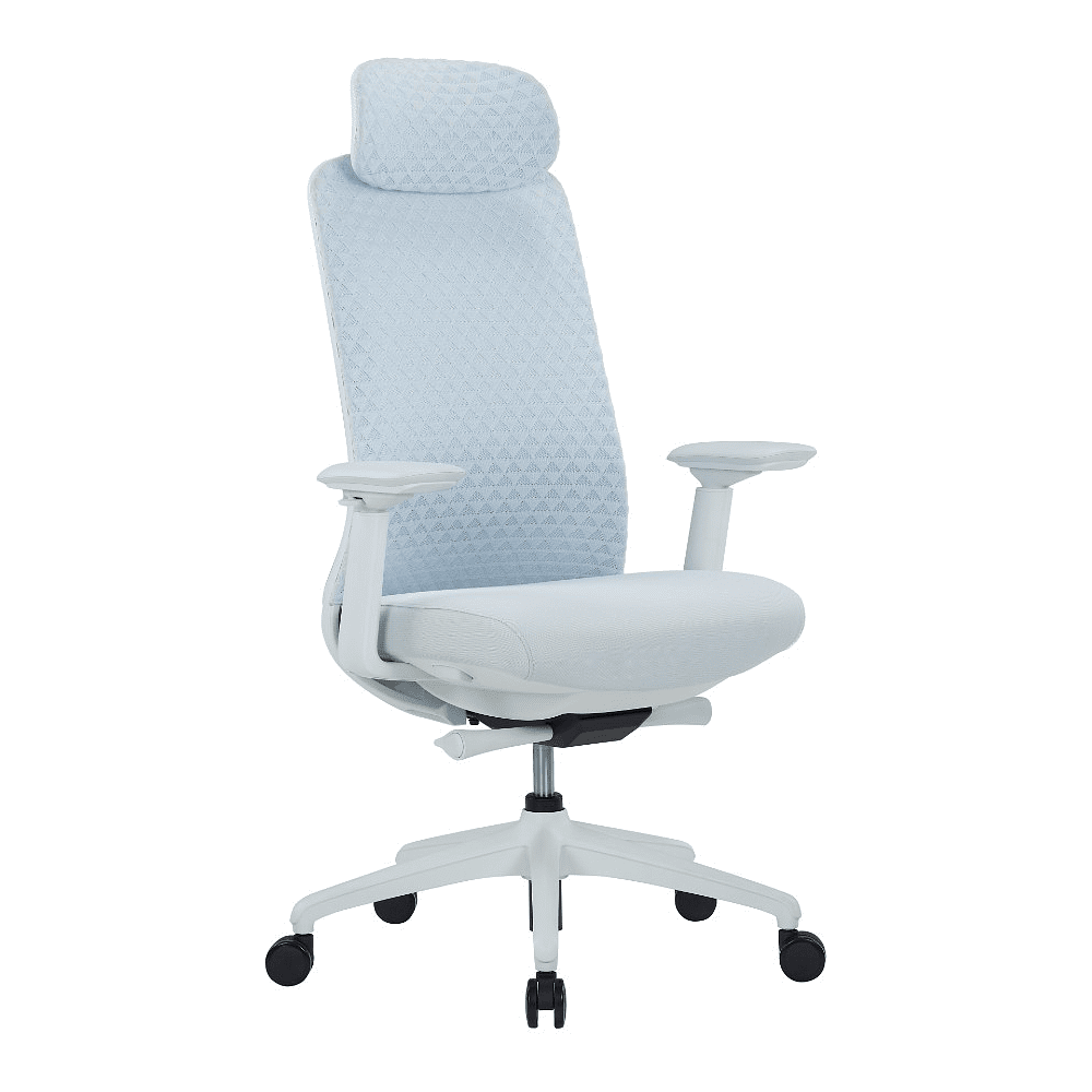 Кресло для руководителя SitZone CH-531A-BS, ткань, пластик, белый, -30%