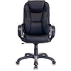 Кресло для руководителя Бюрократ "CH-839/BLACK", искусственная кожа, пластик, черный - 2