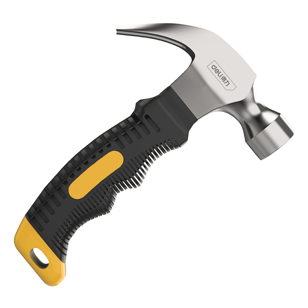 Молоток-гвоздодер Deli YS EDL441008, 0,25 кг, фибергласовая рукоятка - 2