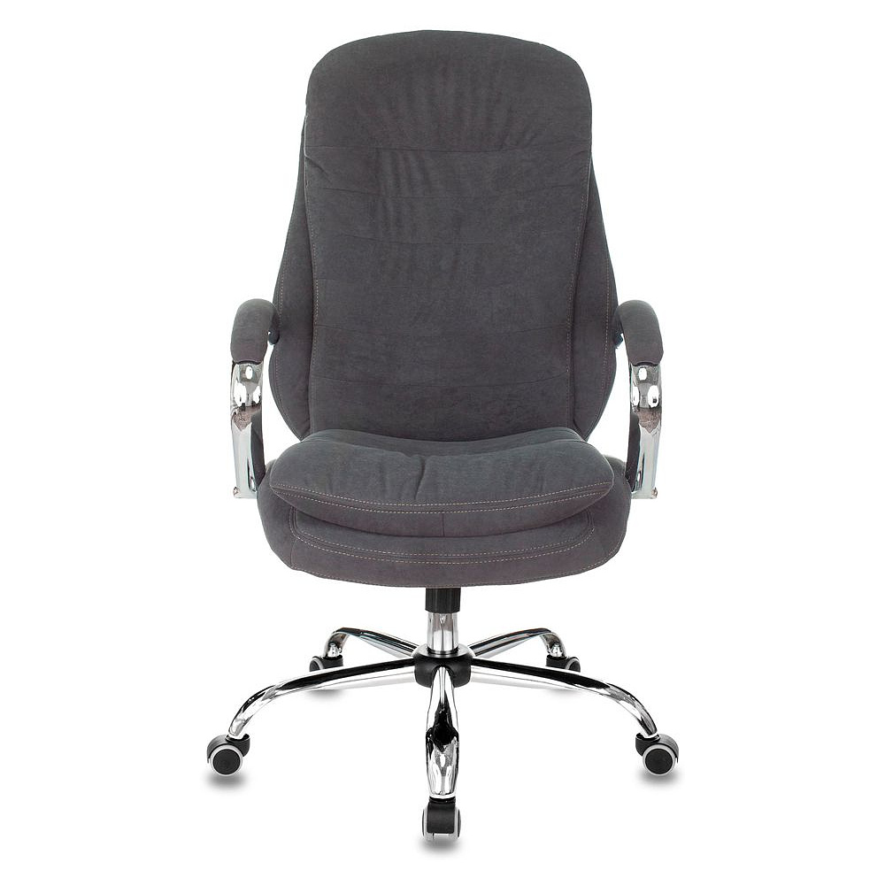 Кресло руководителя "Бюрократ T-9950SL Fabric", ткань, металл, серый - 2