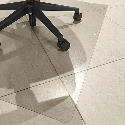 Коврик напольный защитный под кресло 1200x900x2 мм, прозрачный - 2