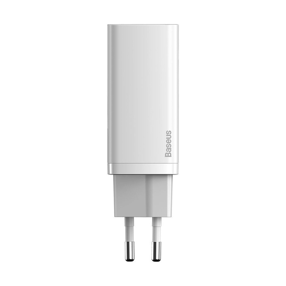 Сетевое зарядное устройство Baseus CCGAN2L-B02 GaN2 Lite Quick Charger Type-C+USB 65W White