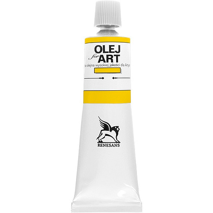 Краски масляные Renesans "Oils for art", 08 ультрамарин желтый, 60 мл, туба