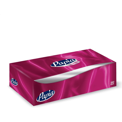 Салфетки косметические Papia, 100 шт./уп.